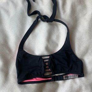 PINK Victoria’s Secret Black Bikini Top